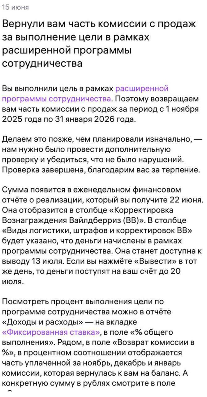 Wildberries начал рассылать сообщения о выплатах ИУ для бедных: что это значит для селлеров